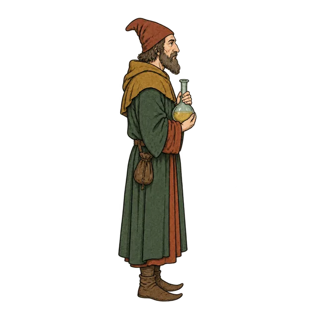 Medieval alchemist