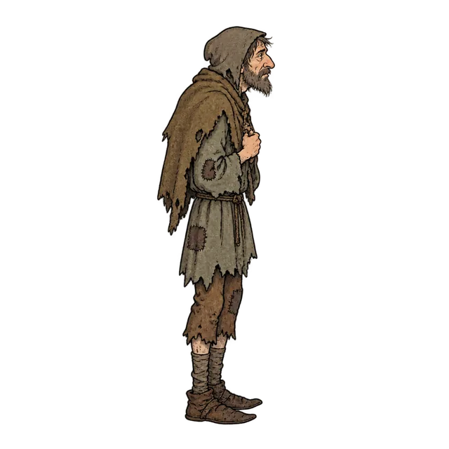 Medieval beggar