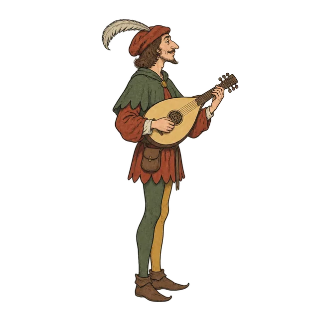 Medieval minstrel