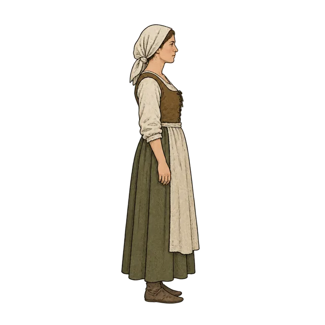 Medieval peasant woman